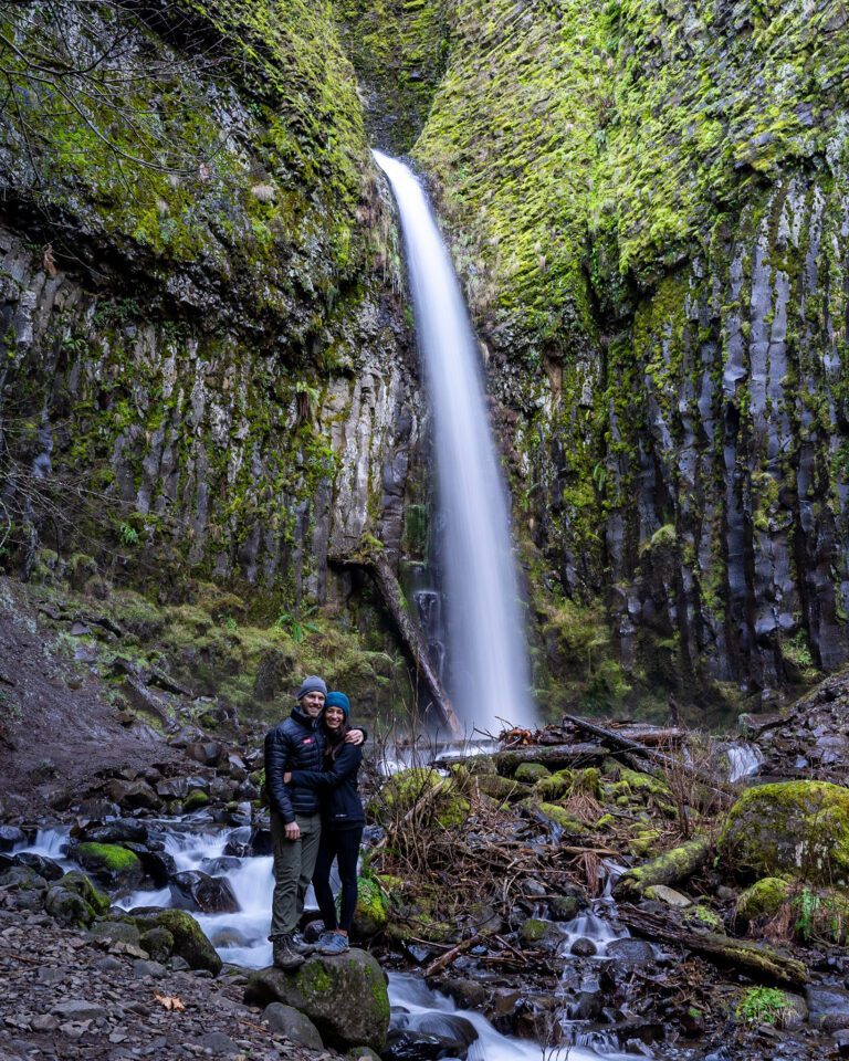 Hiking the Dry Creek Falls Trail in the dead of winter